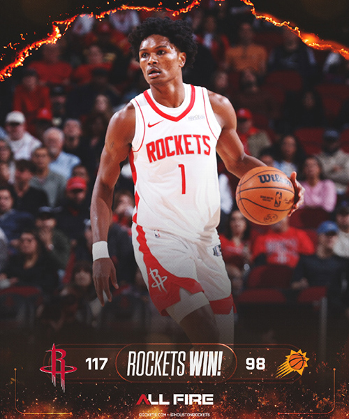 火箭117-98轻取太阳,杜兰特28+8,狄龙战旧主23分